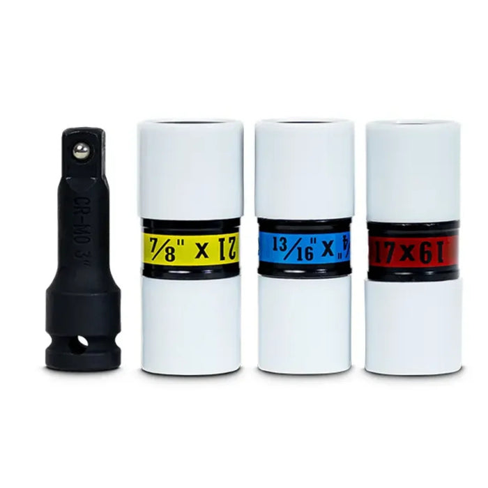 Martins Industries Impulse 1/2 Inch Impact Wrench Flip Sockets (3 pcs)