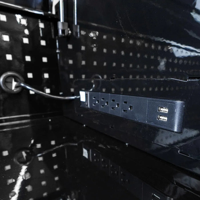 BoxoUSA Pro Series | 45" 19-Drawer Rolling Tool Box with 233-Piece Master Tool Set 45TBM-W-B