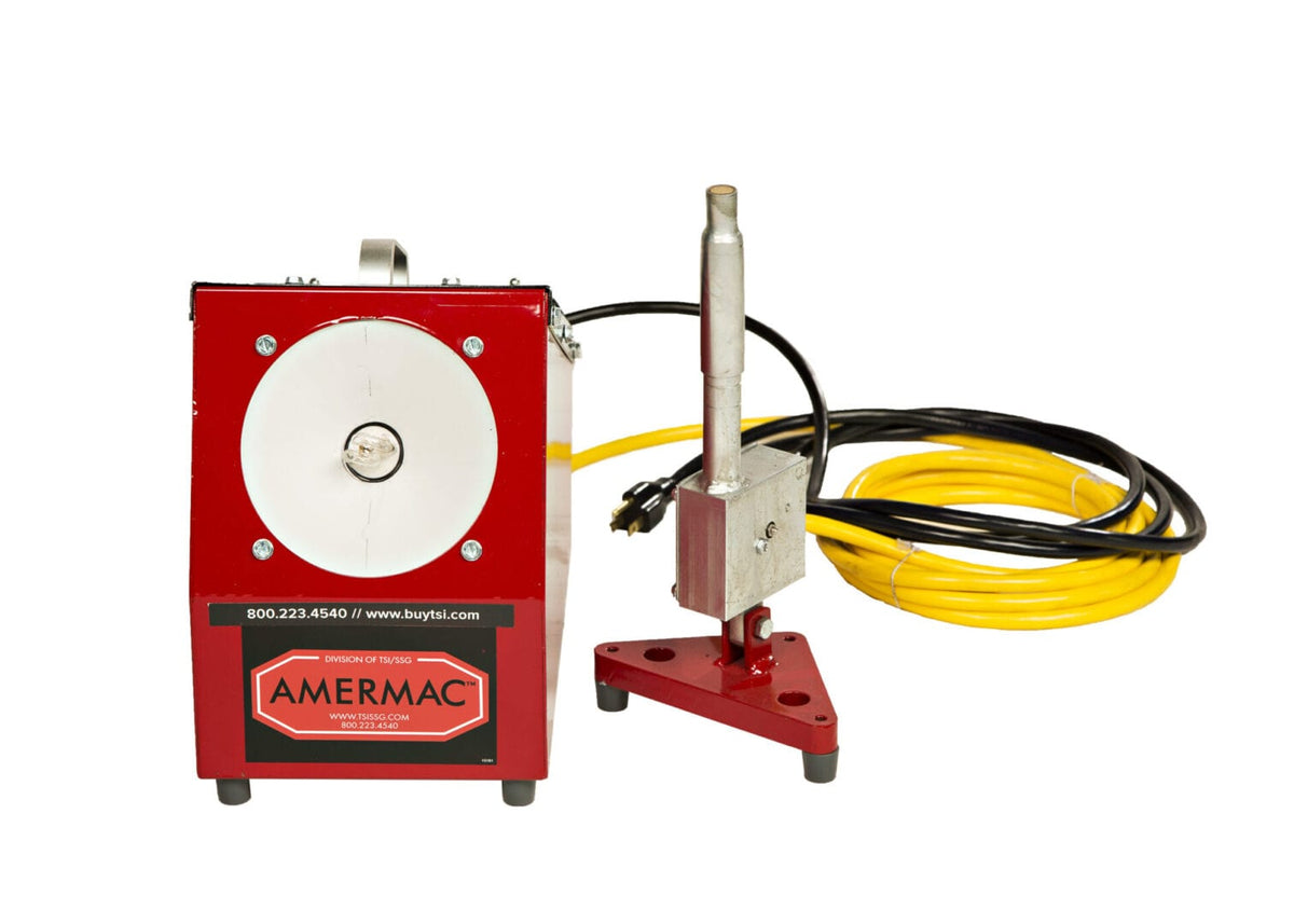 Display of Amermac with tubes and stand