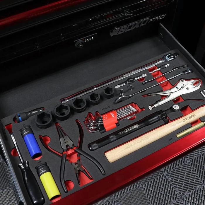 BoxoUSA 31-Piece UTV Service kit for 5-Drawer Hand Carry Tool Box BX940-R