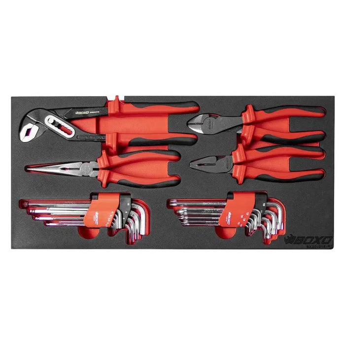 BoxoUSA 133-Piece Metric 3-Drawer Hand Carry Tool Box ECC20301-001R2SBK1
