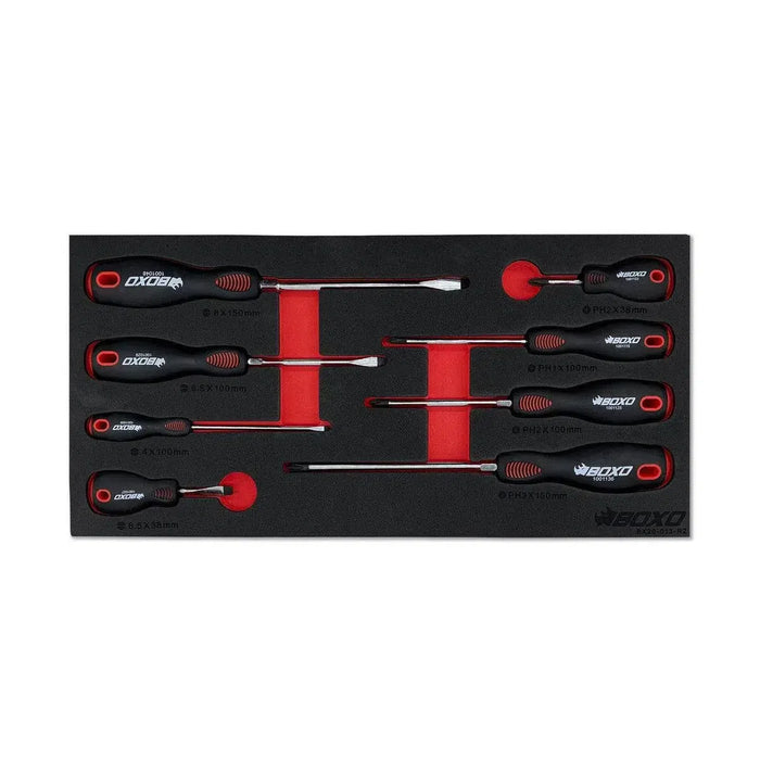 BoxoUSA 117-Piece SAE 3-Drawer Hand Carry Tool Box ECC20301-002R2SBK1