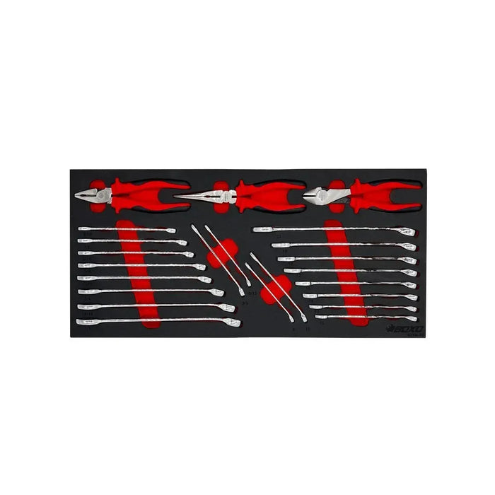 BoxoUSA UTV Box | 190-Piece Metric and SAE UTV Tool Set with 5-Drawer Hand Carry Tool Box UTVBX-BK