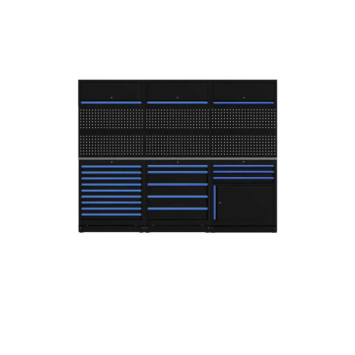 BoxoUSA OSM Pro Series | 102" 13-Piece Professional Organized Storage Modules Build Out | 17-Drawers, 3-Cabinets OSM-B15-B