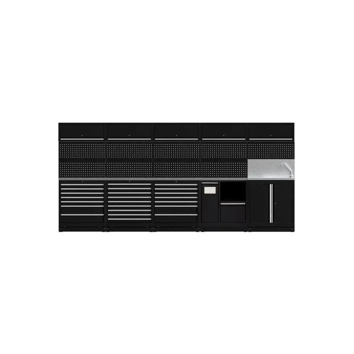 BoxoUSA OSM Pro Series | 170" 23-Piece Professional Organized Storage Modules Build Out | 24-Drawers, 6-Cabinets OSM-B10-S