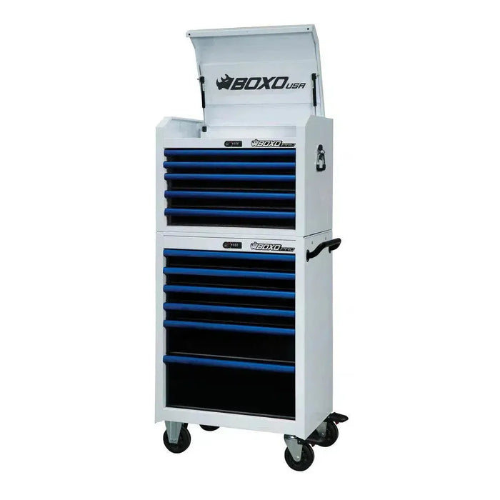 BoxoUSA Pro Series | 26" 11-Drawer Rolling Tool Box 26TB-W-B