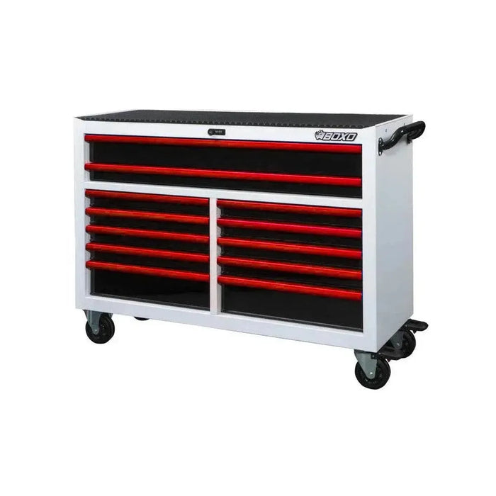 BoxoUSA Pro Series | 53" 12-Drawer Rolling Tool Box UAT530121LM-BK-R
