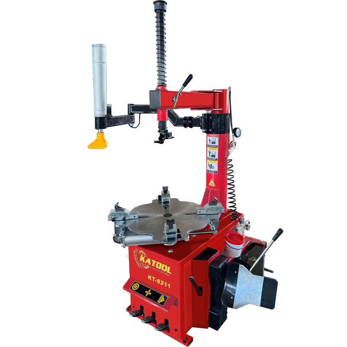 KT-8211 Tire Changer Machine with Left Assist Arm & Rotatable Mounting Head