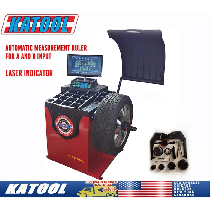 Katool KT-T810 & KT-B750 Tire Changer & Wheel Balancer Combo Laser Indicator