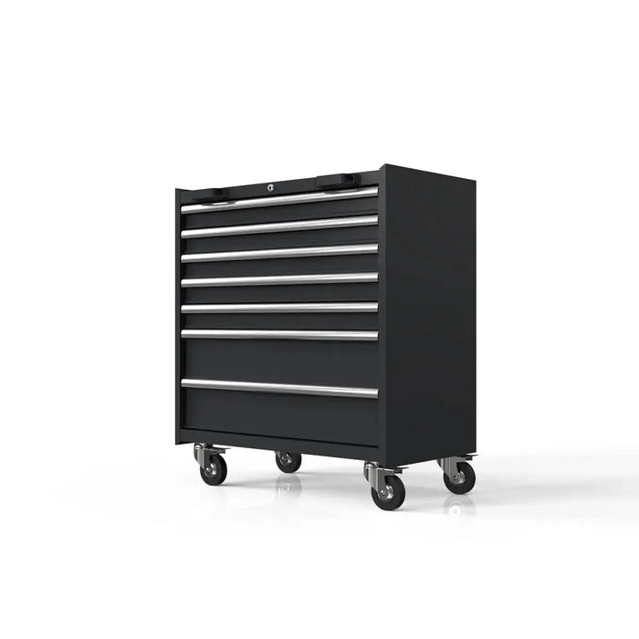 BoxoUSA OSM Pro Series | 34" 7-Drawer Roller Cabinet MST340072-RBK-S
