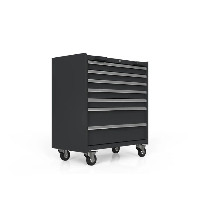 BoxoUSA OSM Pro Series | 34" 7-Drawer Roller Cabinet MST340072-RBK-S