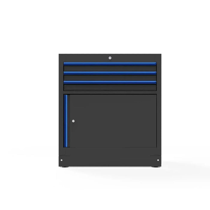 BoxoUSA OSM Pro Series | 34" 3-Drawer Cabinet with Front Door MST34A1031-RBK-B