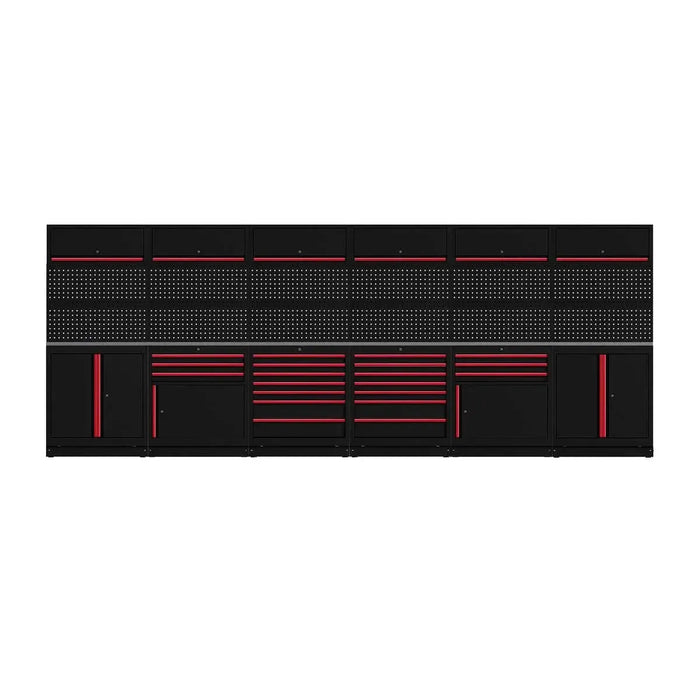 BoxoUSA OSM Pro Series | 204" 26-Piece Professional Organized Storage Modules Build Out | 20-Drawers, 6-Cabinets OSM-B12-R
