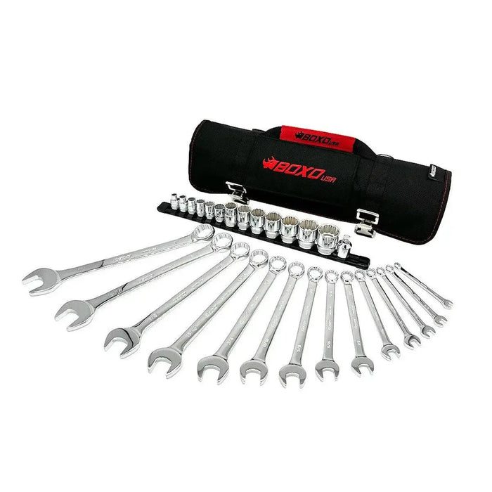 BoxoUSA Off-Road Bag Combo | 108-Piece Off-Road Tool Bag and SAE Tool Roll