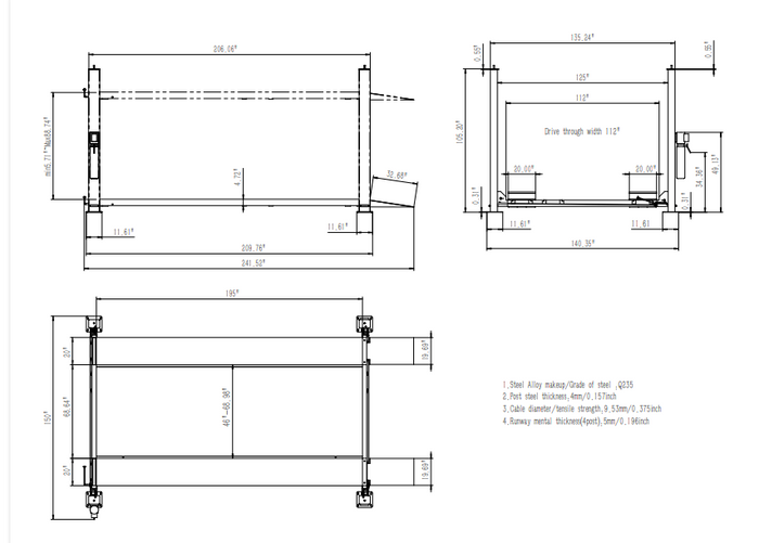 Model: Olympic 4PXL-10 / “The Dually” Portable 10,000 lb. Maintenance & Storage Lift / Adjustable Width Runway / 84″ Storage Space / 125″ Between Posts / 229″ Platform Length / 10-Year Warranty / SHIPS FREE!