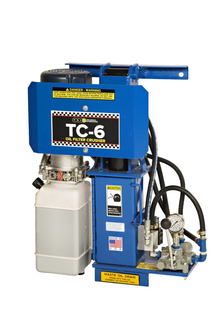 TC-6 Oil Filter Crusher with Door Switch