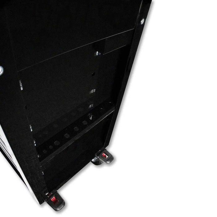BoxoUSA Pro Series | 35" 5-Drawer Flip-Top Service Cart Tool Box with 233-Piece Master Tool Set 35FBM-BK-R