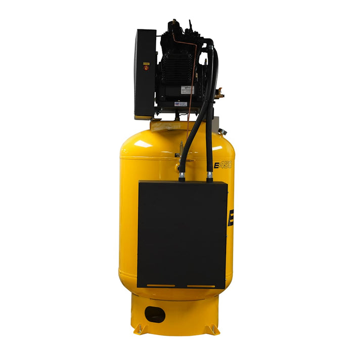 EMAX Silent Air Industrial 10 HP 120-Gallon 2-Stage Vertical Piston Air Compressor β 460V 3-Phase, 38 CFM, Pressure-Lubricated (ESPR10V120V3-460)