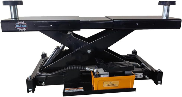KATOOL rolling bridge jack with air-hydraulic pump and dual lifting saddles