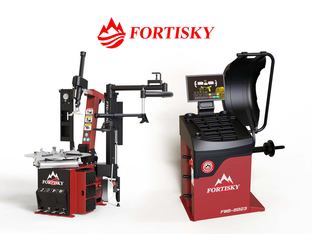 Fortisky Tilt Back Tire Changer & Wheel Balancer Combo 1670-8823