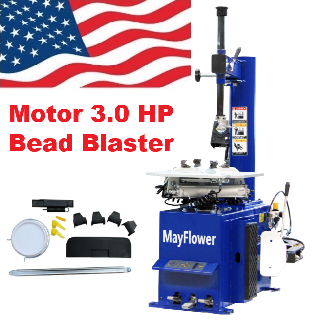 Mayflower 3.0 HP Tire Changer and Wheel Balancer Combo