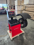 Model: W820 / The Olympic W820 Direct Drive Wheel Balancer / Computerized / Laser Equipped / 2D LCD Display / Motorized Shop Wheel Balancing Machine / 3-Year Warranty