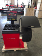 Model: W820 / The Olympic W820 Direct Drive Wheel Balancer / Computerized / Laser Equipped / 2D LCD Display / Motorized Shop Wheel Balancing Machine / 3-Year Warranty