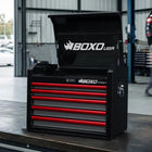 BoxoUSA Pro Series | 26" 5-Drawer Tool Box with 233-Piece Master Tool Set 26TM-W-B