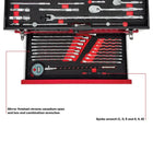 BoxoUSA MotoBox | Ricky Carmichael 3-Drawer Portable Tool Box with 103-Piece Metric Motorcycle Tool Set MOTOBX1-BK-RC2