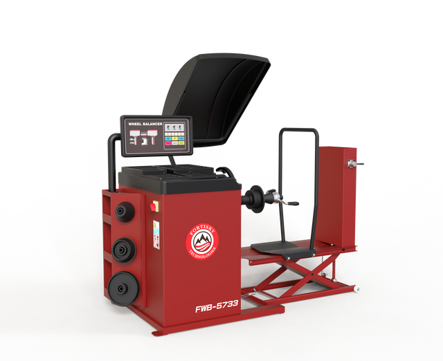 Fortisky Fully Automatic Truck/Car Wheel Balancer w/Lifting Cart FWB-5733