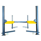 Katool KT-4H850 4 Post 8,500lb Heavy Duty Car Lift show from the front with the loading ramps fully extended.