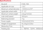 Fortisky Wheel Balancer FWB-70B