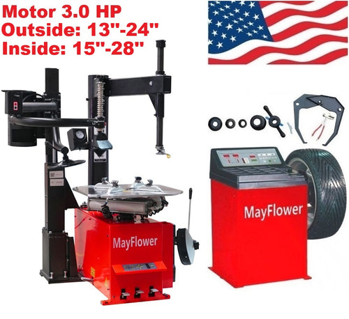 3.0 HP Automatic Tire Changer Wheel Balancer Combo 980 800 with 300 Assist Arm