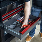 BoxoUSA Pro Series | 28" 3-Drawer Flip top Service Cart Tool Box UAS2603LM-W-B