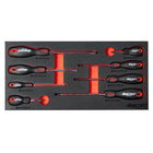 BoxoUSA 159-Piece Metric and SAE Combo 3-Drawer Hand Carry Tool Box ECC20301-003R2SBK1