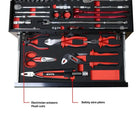 BoxoUSA MotoBox | Ricky Carmichael 3-Drawer Portable Tool Box with 103-Piece Metric Motorcycle Tool Set MOTOBX1-BK-RC2