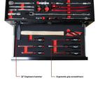 BoxoUSA MotoBox | Ricky Carmichael 3-Drawer Portable Tool Box with 103-Piece Metric Motorcycle Tool Set MOTOBX1-BK-RC2