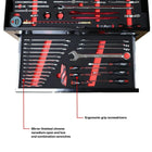BoxoUSA MotoBox | Ricky Carmichael 26" 5-Drawer Portable Tool Box with 103-Piece Metric Motorcycle Tool Set MOTOBX5-BK-RC2
