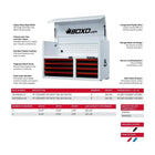 BoxoUSA Pro Series | 45" 19-Drawer Rolling Tool Box 45TB-W-B