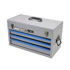 BoxoUSA KartBox | 69-Piece Metric Karting 3-Drawer Hand Carry Tool Box GOKARTBX1-NGY1-B