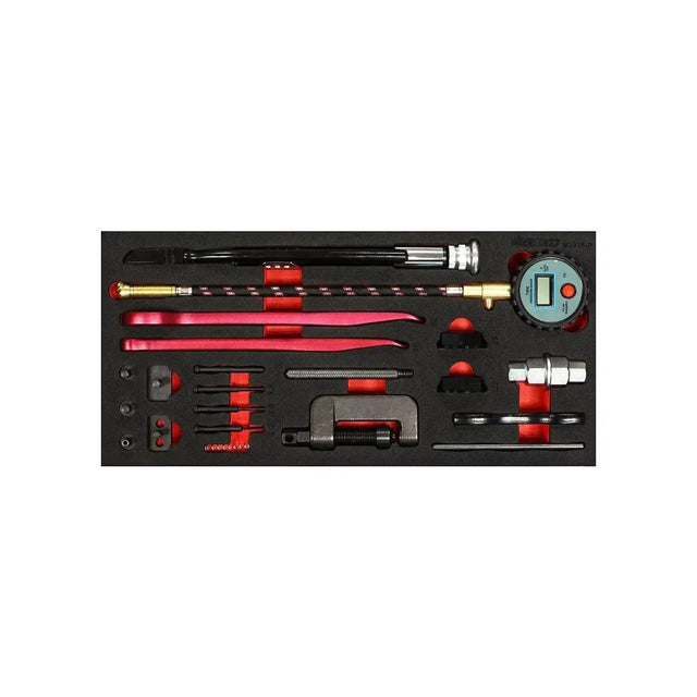 BoxoUSA 21-Piece Specialty Moto Tool Set | 1/3 Drawer EVA Foam BX936-R