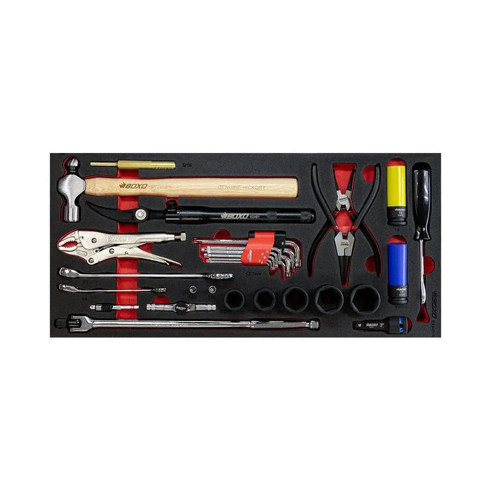 BoxoUSA 31-Piece UTV Service kit for 5-Drawer Hand Carry Tool Box BX940-R