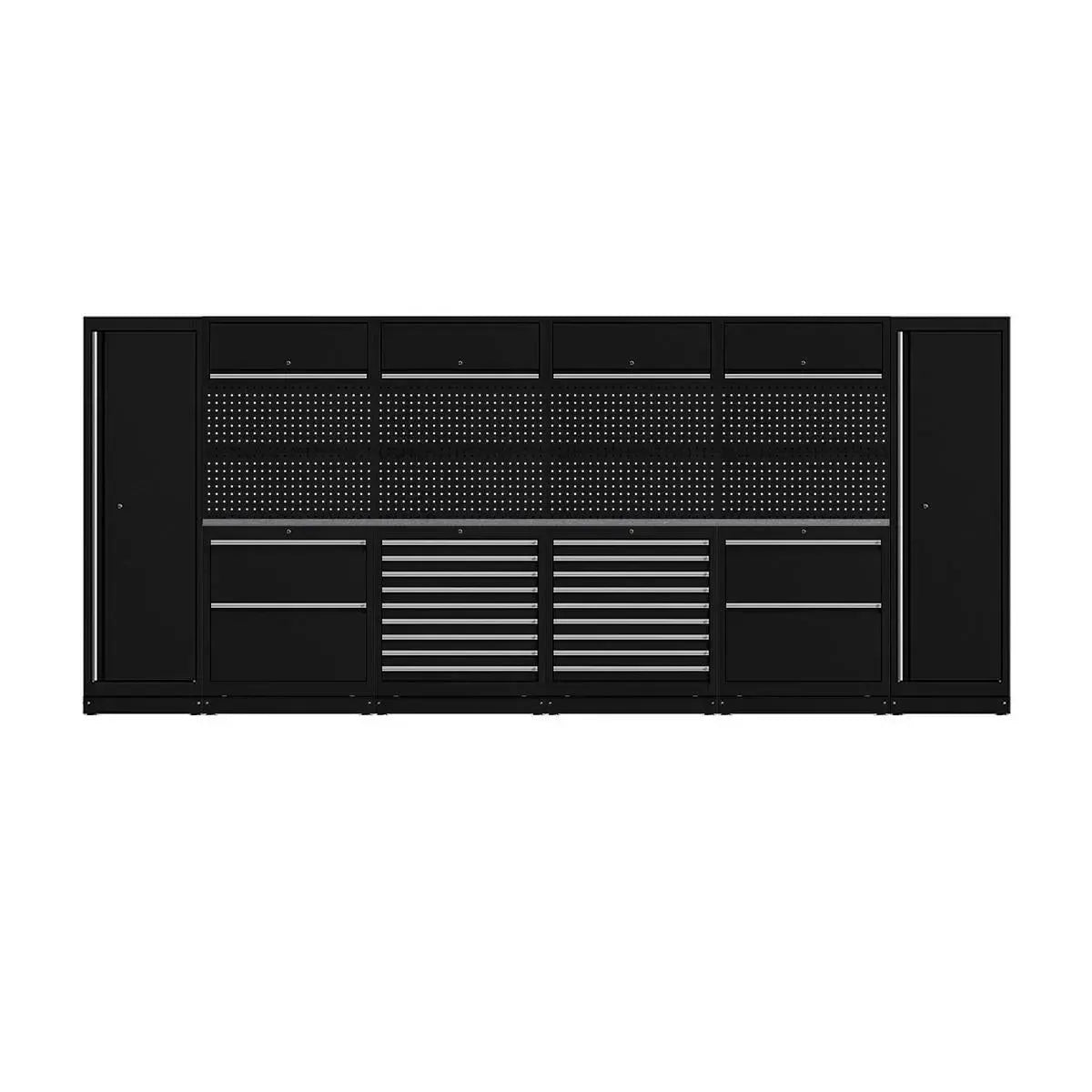 BoxoUSA OSM Pro Series | 160" 20-Piece Professional Organized Storage Modules Build Out | 22-Drawers, 6-Cabinets OSM-B16-S
