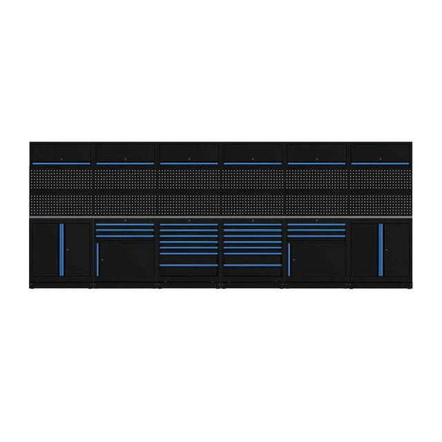 BoxoUSA OSM Pro Series | 204" 26-Piece Professional Organized Storage Modules Build Out | 20-Drawers, 6-Cabinets OSM-B12-B