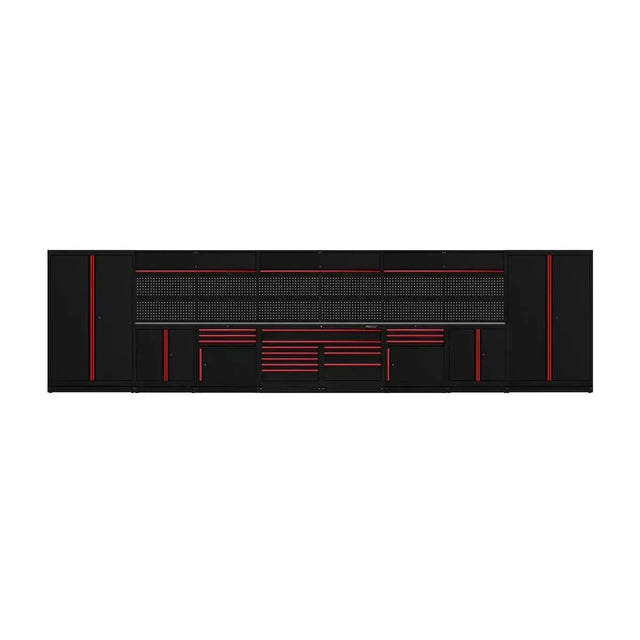 BoxoUSA OSM Pro Series | 292" 25-Piece Professional Organized Storage Modules Build Out | -Drawers, -Cabinets OSM-B14-R