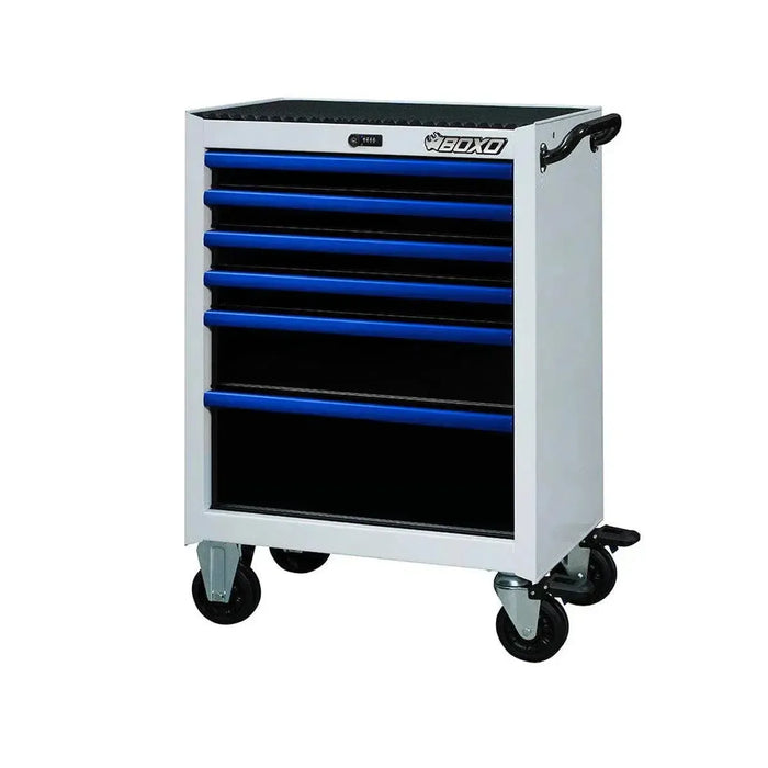 BoxoUSA Pro Series | 26" 6-Drawer Rolling Tool Box UAT2661LM-W-B