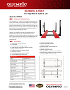 Model: Olympic 4PHR-9X / 9,000 lb. High-Rise Car Storage Lift / Portable / Extra Wide / Extra Long / 78" Storage Space / 112″ W X 220″ L / 10-Year Warranty / SHIPS FREE!