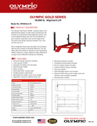 Model: Olympic 4PHDXLA-14 / Alignment Lift / 14,000-lb. Capacity Car & Truck Maintenance / Turntables / Slip Plates / 138″ W X 246″ L 10-Year Warranty / SHIPS FREE!