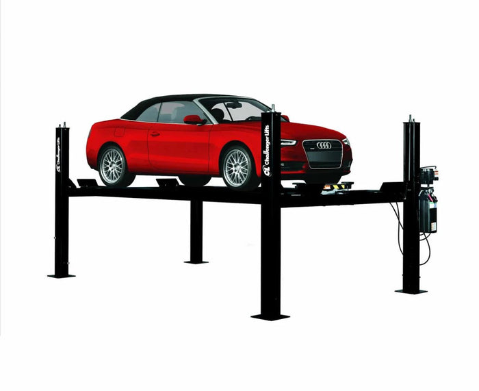Challenger CL4P9W Four-Post Wide Car Storage Lift 9000 lb Capacity