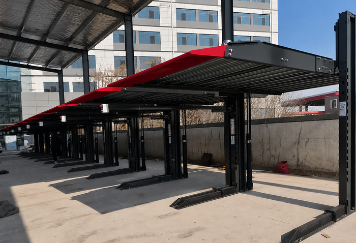 Model: 2PDS-6 "Double Stacker" 6,000-Lb. Two-Car Parking Lift / 88" Drive-Thru / 10-Year Warranty / SHIPS FREE!